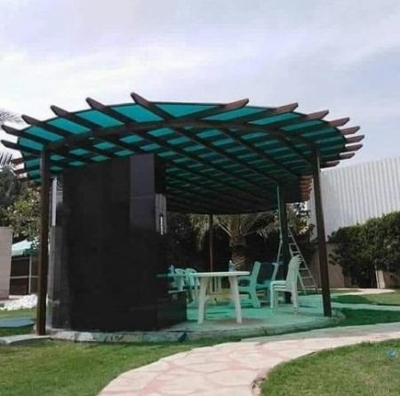 مظلات لكسان شفافة زجاج تصميم وتوريد وتركيب مع الضمان في الرياض