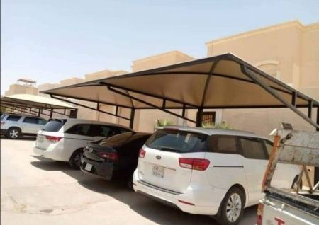 مظلة سيارة خارجية - رقم مظلات سيارات شمال الرياض