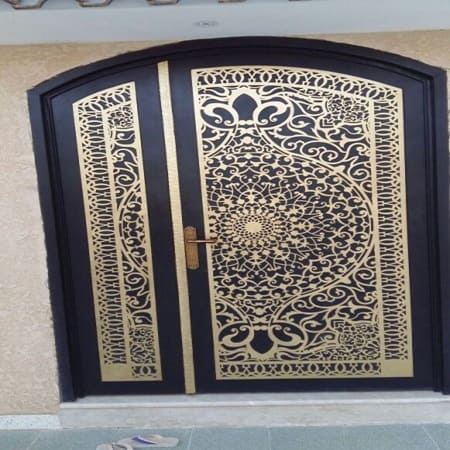  تركيب أبواب حديد ليزر 2025 - أبواب قص ليزر خارجية بالرياض