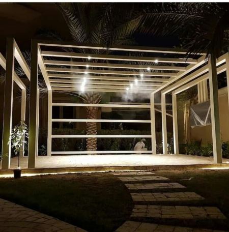 مظلات خارجية حديد تصاميم مظلات حدائق 2024