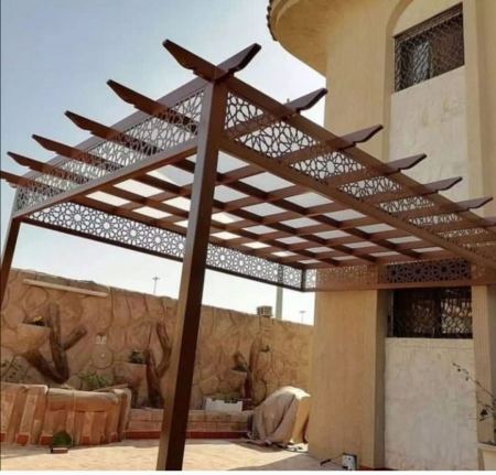 افخم 10 مظلات بيوت - حداد ممتازلتركيب مظلة منزلية في الحواش الرياض